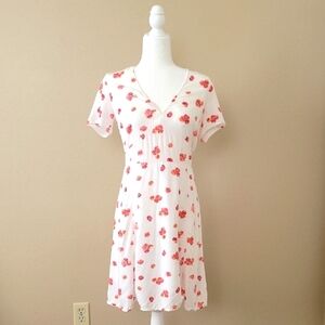 GAP Poppy Floral Print Fit and Flare Mini Dress Valentines Day Easter - Size 4